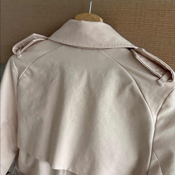 Mango Light Beige Double-Breasted Trench Coat - Picture 7 of 8